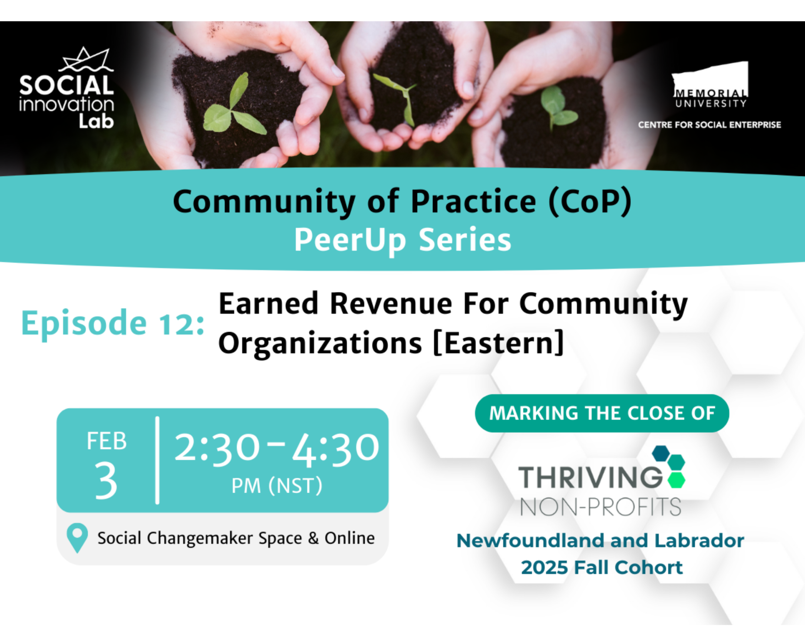 Community of Practice (CoP): Earned Revenue for Community Organizations – Eastern NL