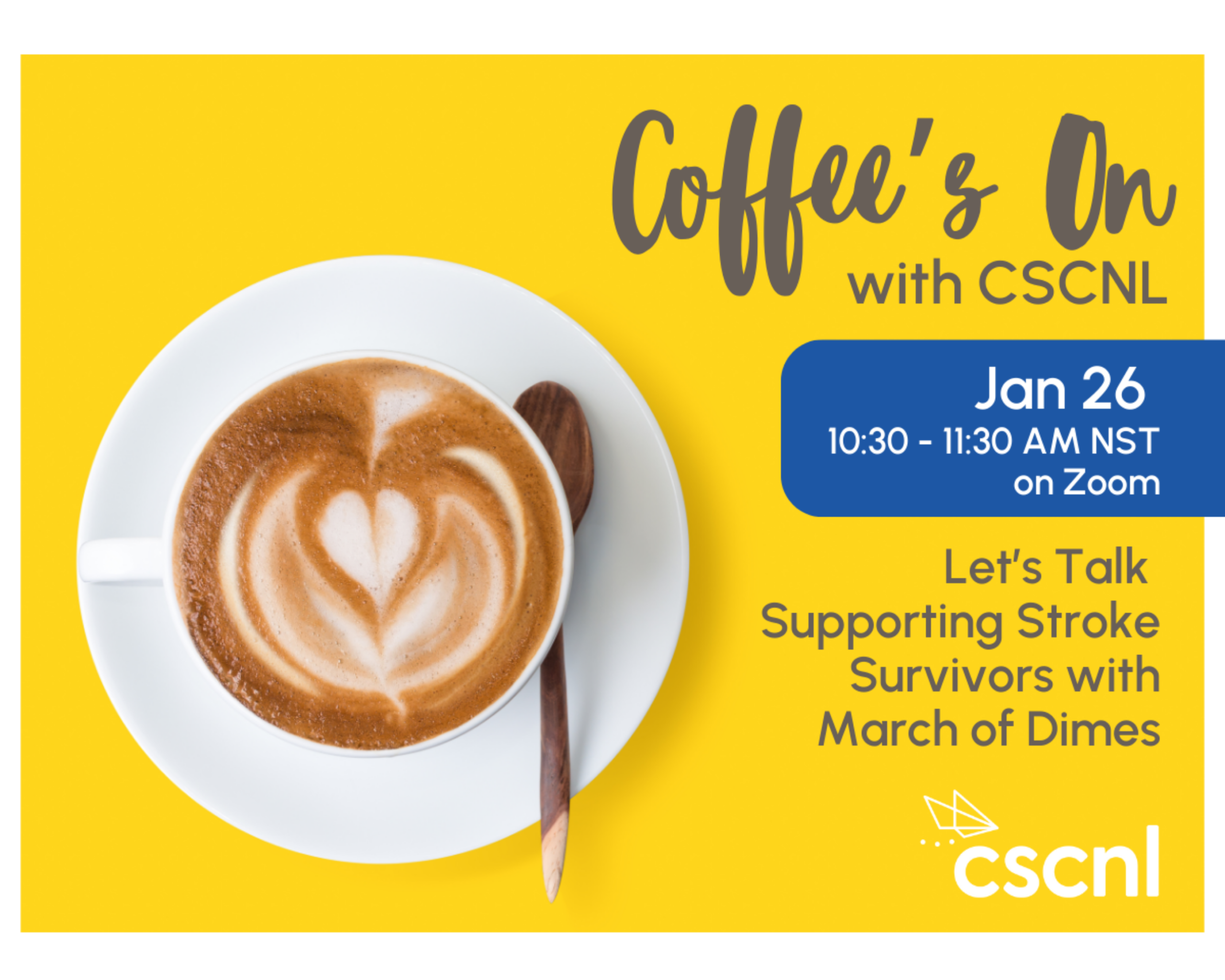 Coffee’s On – January 2026: Let’s Talk Supporting Stroke Survivors
