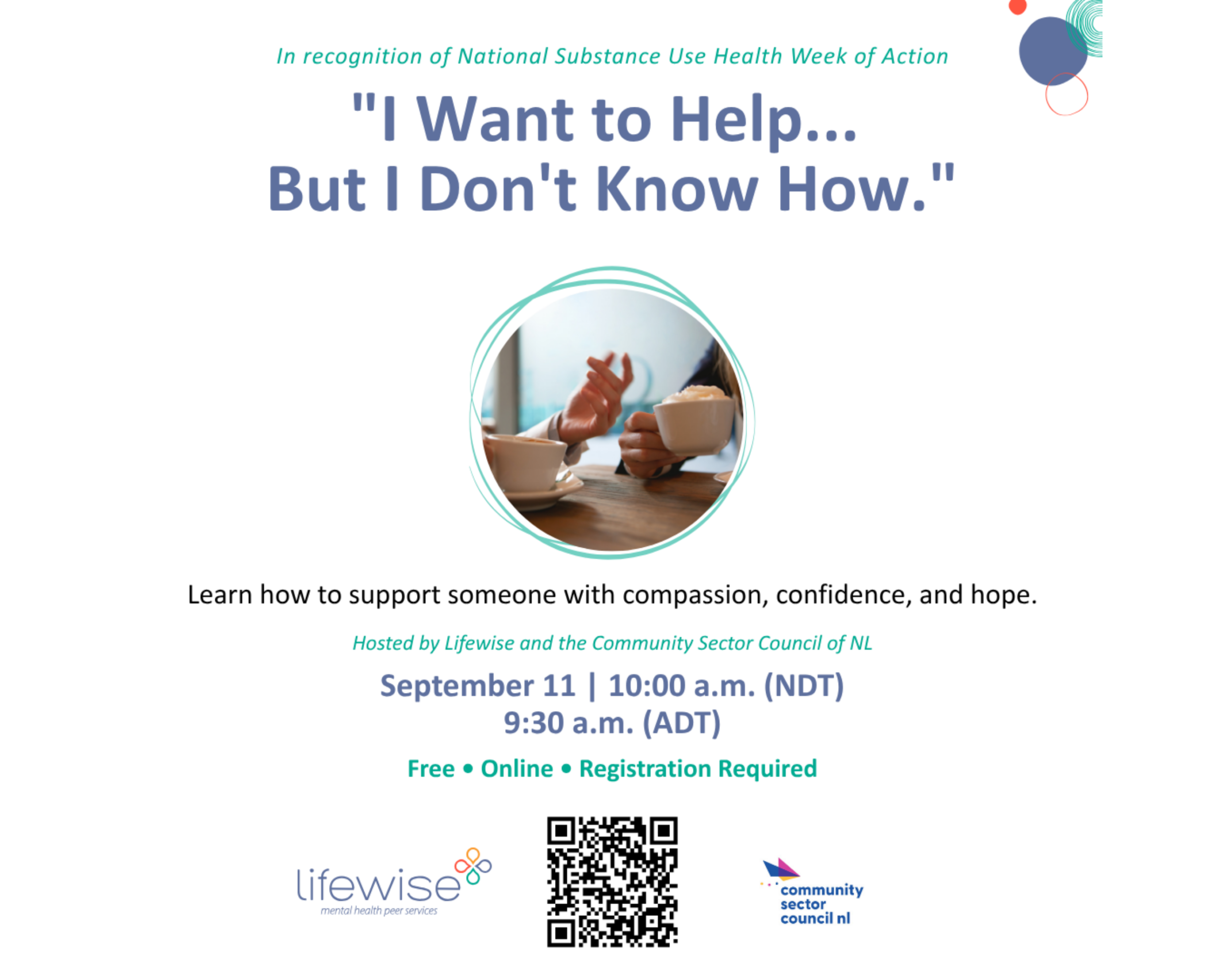 Coffee’s On: Peer Support in Substance Use Health and Addiction